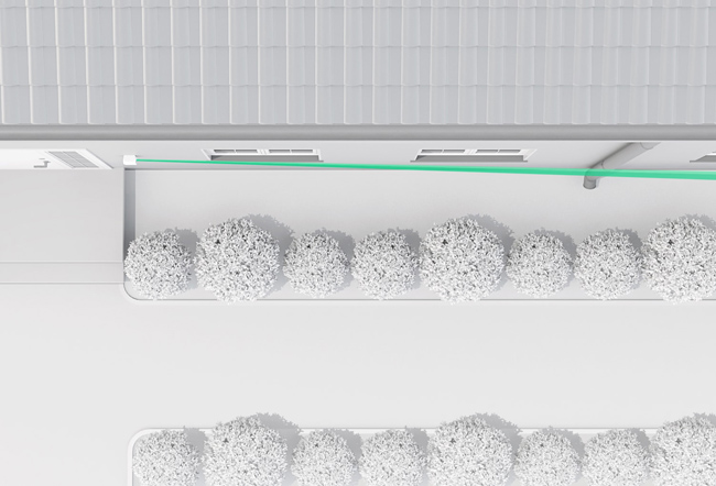 Посока на лъча - +3 градуса