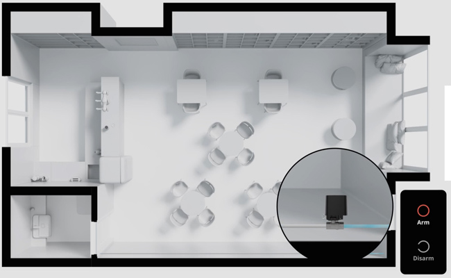 Спиране на водата при промяна на режима на сигурност