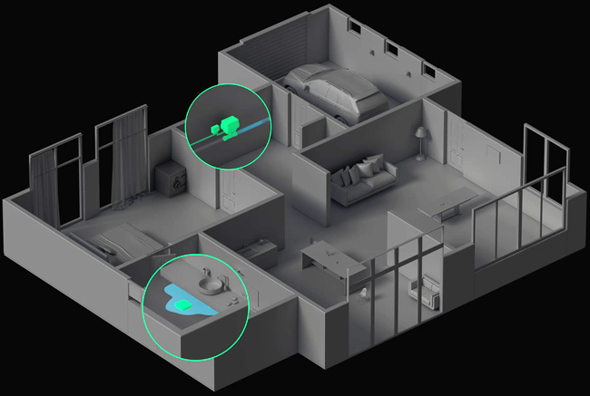 Автоматично спиране на водата при откриване на теч