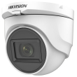 HD-TVI/AHD/CVI/CVBS куполна камера HIKVISION DS-2CE76D0T-ITMFS: 2 MPX 1920x1080, инфрачервено осветление до 30 метра, обектив 2.8 mm, вграден микрофон с Audio Over Coaxial