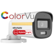 HD-TVI/AHD/CVI/CVBS камера HIKVISION DS-2CE10DF3T-LFS: 2 MPX, Hybrid Light комбинирано бяло LED осветление ColorVu и инфрачервено осветление до 20 метра, микрофон с Audio Over Coaxial, обектив 3.6 mm