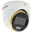 HD-TVI/AHD/CVI/CVBS камера HIKVISION DS-2CE70DF3T-LMFS: 2 MPX, Hybrid Light комбинирано бяло LED осветление ColorVu и инфрачервено осветление до 20 метра, микрофон с Audio Over Coaxial, обектив 2.8 mm