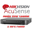 16 канален професионален AcuSense цифров видеорекордер HIKVISION iDS-7216HQHI-M1/XT. Поддържа 16 HD-TVI камери до 2 MPX + 8 IP камери до 6 MPX. С Audio Over Coaxial