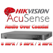 16 канален професионален 4K AcuSense цифров видеорекордер HIKVISION iDS-7216HUHI-M2/X. Поддържа 16 HD-TVI камери до 8 MPX + 16 IP камери до 8 MPX. С Audio Over Coaxial. 2 SATA порта