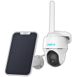 Безжична въртяща камера REOLINK Go G430: 4 MPX, обектив 2.8 mm, инфрачервено осветление до 10 метра, с микрофон, слот за MicroSD карта памет, 4G LTE модем и слот на СИМ карта, вградени батерии