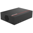 4 канален AcuSense цифров видеорекордер HIKVISION iDS-E04HQHI-XD. Поддържа 4 HD-TVI камери до 2 MPX + 1 IP камера до 6 MPX. Вграден 1 TB eSSD диск. С Audio Over Coaxial. Възможност за монтаж в МПС