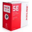 KELine KE300S24PE-RLX: Кабел мрежов FTP (F/UTP), Cat.5e, 4x2xAWG24, 300 Mhz, черен, изцяло медни жила, екраниран, PE външна изолация. За външен монтаж, устойчив на вода, влага и UV лъчи