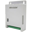 8 канален захранващ блок HIKVISION DS-2FA1205-C8: 150-285 V AC - 12V/13.5C/15V DC, 5 A/60 W, 8 изхода със самовъзстановяващи се предпазители по 1 А/12 W и LED индикация на всеки канал