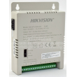 8 канален захранващ блок HIKVISION DS-2FA1205-C8: 150-285 V AC - 12V/13.5C/15V DC, 5 A/60 W, 8 изхода със самовъзстановяващи се предпазители по 1 А/12 W и LED индикация на всеки канал