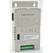 4 канален захранващ блок HIKVISION DS-2FA1225-C4: 150-285 V AC - 12V/13.5C/15V DC, 4 A/48 W, 4 изхода със самовъзстановяващи се предпазители по 1 А/12 W и LED индикация на всеки канал
