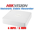 8 канален бюджетен IP мрежов видеорекордер HIKVISION: DS-7108NI-Q1/(D). Поддържа 8 мрежови IP камери до 6 MPX. 1 SATA порт