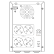 Непрекъсваемо токозахранване /UPS/ HIKVISION DS-UPS3000-R: 3000 VA - 1800 W, Line Interactive технология с автоматичен волт регулатор, симулирана синусоида, 2 батерии 12V/9 Ah, 2 x Шуко