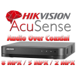 8 канален бюджетен 4K AcuSense цифров видеорекордер HIKVISION iDS-7208HUHI-M1/T. Поддържа 8 HD-TVI камери до 8 MPX + 8 IP камери до 8 MPX. С Audio Over Coaxial