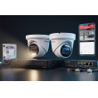 Професионална система за видеонаблюдение с 2 IP камери HIKVISION със Smart Hybrid Light технология