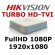 8 канален бюджетен цифров видеорекордер HIKVISION DS-7108HQHI-F1/N. Поддържа 8 HD-TVI камери до 2 мегапиксела, AHD и CVI камери до 1 мегапиксел или 8 аналогови камери