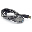 Кабел удължителен USB 3.0: USBm - USBf, екраниран, 1.8 метра