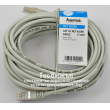Мрежов LAN кабел HAMA: UTP cat.5e, RJ45 конектори, 10 метра