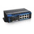 UTEPO UTP7208E-POE-A1: 10 портов суич с 8 x 10/100 Mbps PoE порта за IP камери + 2 x 1 Gbps uplink порта /1 cooper + 1 SPF 1 Gbps/