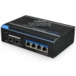 UTEPO UTP7304GE-POE: Full Gigabit 6 портов суич с 4 x 1 Gbps порта за IP камери + 2 x 1 Gbps uplink порта /2 SPF/, Hi-PoE