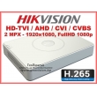 16 канален бюджетен цифров видеорекордер HIKVISION DS-7116HQHI-K1. Поддържа 16 HD-TVI/AHD/CVI камери до 2 MPX или 16 аналогови камери. H.265 компресия