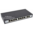 FOLKSAFE FS-S1008EP-2E: 10 портов суич с 8 x 10/100 Mbps PoE порта за IP камери + 2 x 10/100 Mbps uplink порта, до 30 W на порт. Общ PoE капацитет 120 W