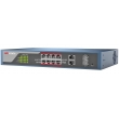 HIKVISION DS-3E1310P-E: Управляем 10 портов суич с 8 x 10/100 Mbps PoE порта + 2 x 1 Gbps uplink порта + 2 SFP, до 30 W на порт. Общ PoE капацитет 123 W