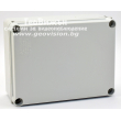 Кутия с капак на винтове COURBI: 300x215x125 mm, прахо и влагозащитена - IP65, сива