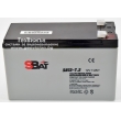 Оловна акумулаторна батерия за UPS и алармени системи - StraBat, 12V, 7.2 Ah