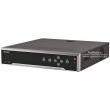 32 канален професионален IP мрежов видеорекордер/сървър (NVR) HIKVISION: DS-7732NI-K4/16P С вградени 16 захранващи LAN PoE порта. Поддържа 32 мрежови IP камери до 8 MPX. H.265+/H.265 компресия