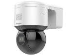 Въртяща безжична Wi-Fi мрежова IP камера HIKVISION DS-2DE3A404IWG-E/W: 4 MPX, 4x оптично увеличение, с аналитични функции, бяло и инфрачервено осветление, микрофон и говорител