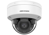 HD-TVI/AHD/CVI/CVBS камера HIKVISION DS-2CE50DF3T-VPLSZE: 2 MPX, Smart Hybrid Light бяло LED осветление ColorVu и инфрачервено до 60 метра, микрофон с Audio Over Coaxial, моторизиран обектив 2.8-12 mm