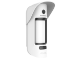 AJAX MotionCam Outdoor: Безжичен двоен пасивен инфрачервен детектор за движение с вградена камера за визуална верификация при аларма, детекция от 3 до 15 метра и ъгъл 90 градуса, за външен монтаж