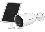 Автономна IP камера HIKVISION DS-2CFS04/4G: 4 MPX, 4G LTE модем за СИМ карта, соларен панел, литиева батерия, Motion Detection 2.0, Smart Hybrid Light осветление, обектив 2.8 mm, микрофон и говорител