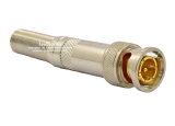 BNC конектор за коаксиален и микрокоаксиален кабел с винт: TENDTOP TT-BC20. Пружинен предпазител ф7.3 мм. Позлатен централен пин