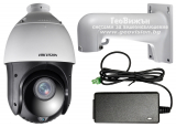 Въртяща HD-TVI/AHD/CVI/CVBS PTZ камера HIKVISION DS-2AE4225TI-D(E): 2 MPX 1920x1080, 25x оптично увеличение, инфрачервено осветление до 100 метра, със захранване, Ultra Low Light