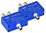 GSD-102T/R: Комплект видео модулатор за пренос на 2 видеосигнала HD-TVI/AHD/CVI/CVBS по 1 коаксиален кабел до 400 метра
