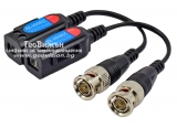 FOLKSAFE RX-HD501C - 1 канален пасивен 4K видео балун за пренос на видео сигнал по UTP кабел. Комплект с трансмитер и рисийвър