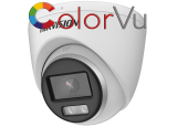Мрежова IP куполна камера HIKVISION DS-2CD1347G0-L: 4 MPX, с бяло LED осветление ColorVu до 30 метра, обектив 2.8 mm
