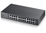 Мрежов суич без PoE захранване ZYXEL: GS1100-24E - 24xRJ45 LAN порта, скорост 10/100/1000 Mbps