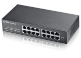 Мрежов суич без PoE захранване ZYXEL: GS1100-16 - 16xRJ45 LAN порта, скорост 10/100/1000 Mbps