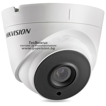 HD-TVI/AHD/CVI/CVBS куполна камера HIKVISION DS-2CE56D8T-IT3F: 2 MPX 1920x1080, инфрачервено осветление до 60 метра, обектив 3.6 mm, Ultra Low Light