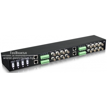 UTEPO UTP116P-HD - 16 канален пасивен видео трансмитер, за пренос на видео сигнал по UTP кабел
