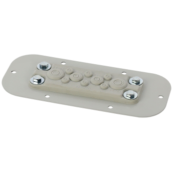 Метална планка с гумена мембрана за вход на кабели в метално табло: Pulsar AWOH-PM10A