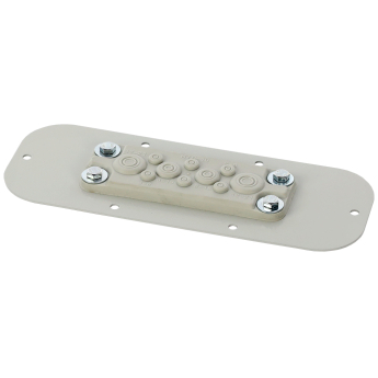 Метална планка с гумена мембрана за вход на кабели в метално табло: Pulsar AWOH-PM10B