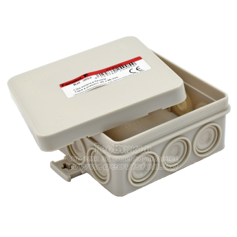 Кутия с капак FAMATEL 3052: 85x85x39 mm. Прахо и влагозащитена - IP55