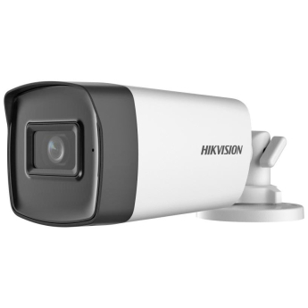 HD-TVI/AHD/CVI/CVBS корпусна камера HIKVISION DS-2CE17H0T-IT3FS: 5 MPX 2560x1944, инфрачервено осветление до 40 метра, обектив 3.6 mm, вграден микрофон с Audio Over Coaxial