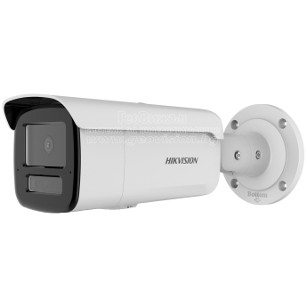 Мрежова IP камера HIKVISION DS-2CD2T23G2-4LI: 2 MPX, AcuSense алгоритми, Smart Hybrid Light комбинирано БЯЛО и инфрачервено осветление до 80 метра, обектив 4 mm