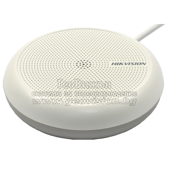Високочувствителен микрофон с предусилвател и филтър за фонови шумове, за мрежови IP камери с аудио вход: HIKVISION DS-2FP2061
