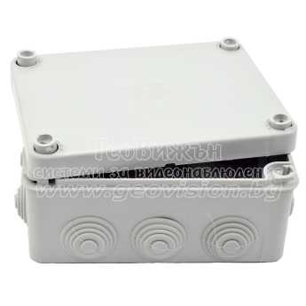 Кутия с капак на винтове COURBI 32-21007-150: 150x110x70 mm. Прахо и влагозащитена - IP55