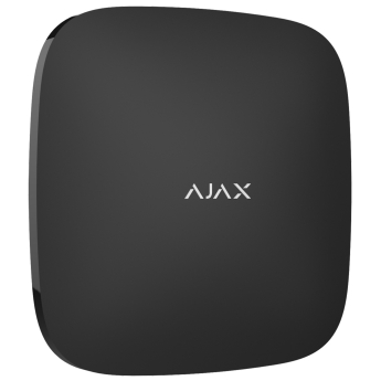 AJAX Rex 2: Безжичен разширител на обхвата на радиосигнал, с фото верификация. Поддържа до 199 безжични устройства. Съвместим с контролните панели Hub 2 и Hub 2 Plus. Ethernet порт